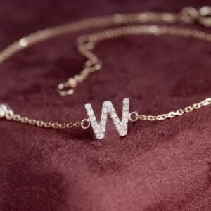 lab diamond Letter bracelet