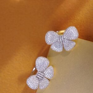 lab diamond bow ring