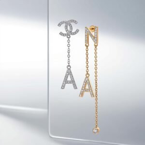 18k gold Lettler earring