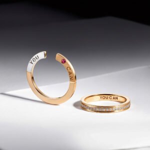 18k gold couple rings