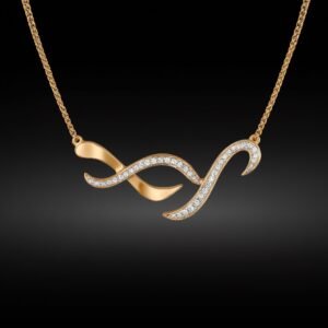 18K gold pendant