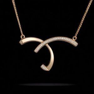 18K gold pendant