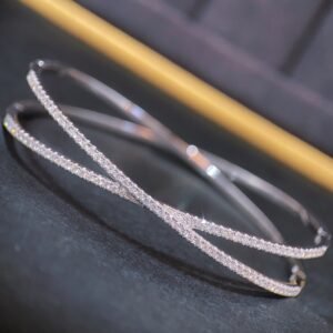 Lab diamond bangle