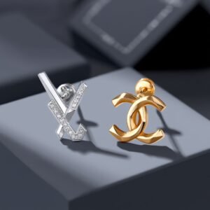 Au750 gold diamond earring