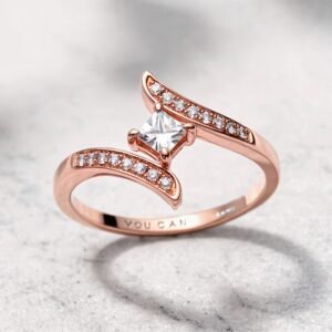 18k gold lab diamond ring