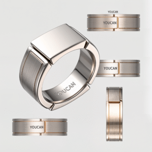 mens wedding ring 18k white gold