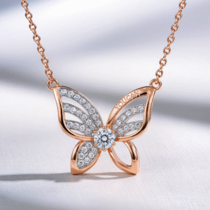 18k gold necklace charm